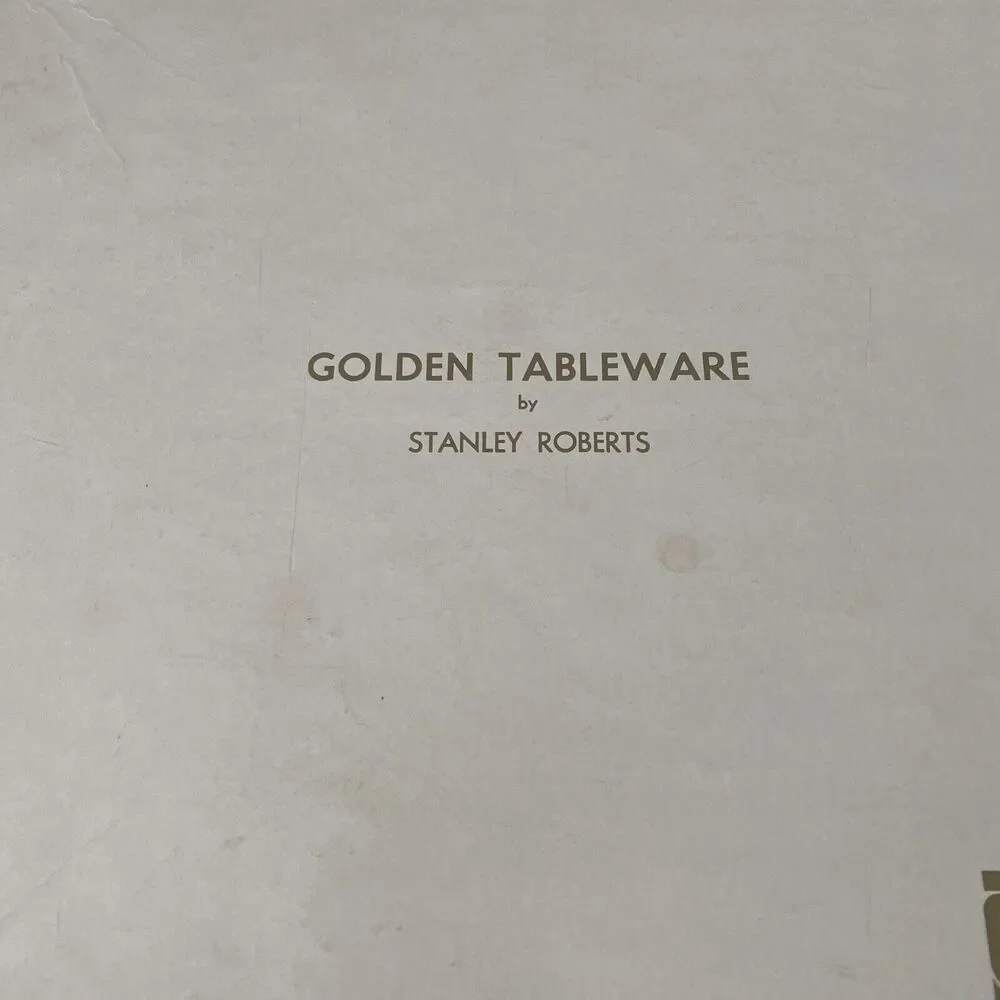 Vintage Stanley Roberts Golden Sir Mark Service for 12